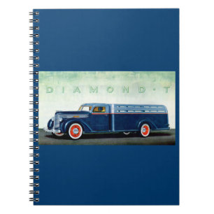 Caderno Espiral 1937 caminhão azul Diamond T