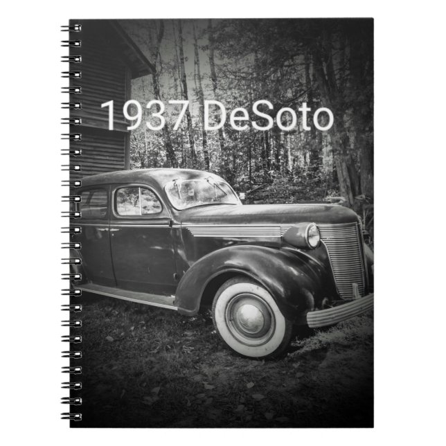 Caderno Espiral 1937 DeSoto B/W1 (Frente)