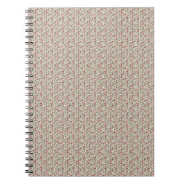Caderno Espiral 1940s Utility Floral Sprig Pattern