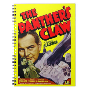 Caderno Espiral 1942 poster de filme do Panther's Claw