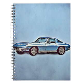 Caderno Espiral 1963 Chevrolet Corvette Sting Ray Coupe