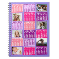 2023 Monthly Calendar Cute Mod 6 Photo Collage