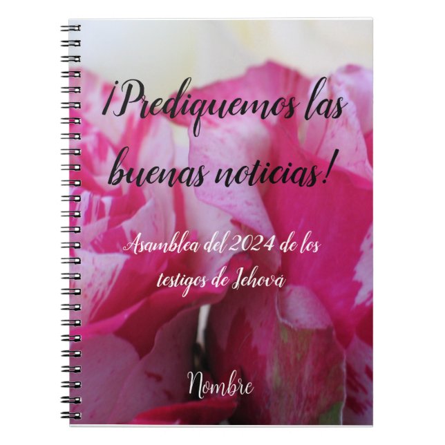 Caderno Espiral 2024 JW Prediquemos buenas noticias personaliza (Frente)