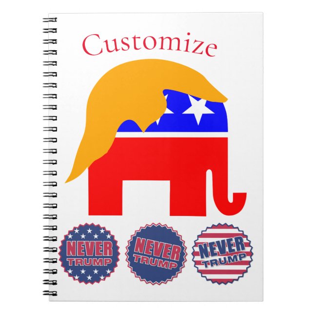 Caderno Espiral 2024 Nunca Trump Thunder_Cove (Frente)