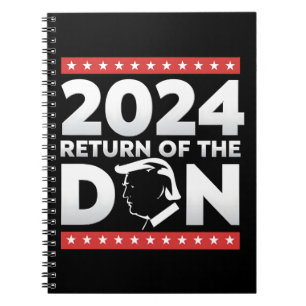 Caderno Espiral 2024 Retorno do Don Trump 45 47 Presidente dos EUA