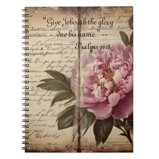 Caderno Espiral 2025 anos texto jw (Frente)