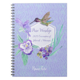 Caderno Espiral 2025 JW Convention hummingbird with name customize