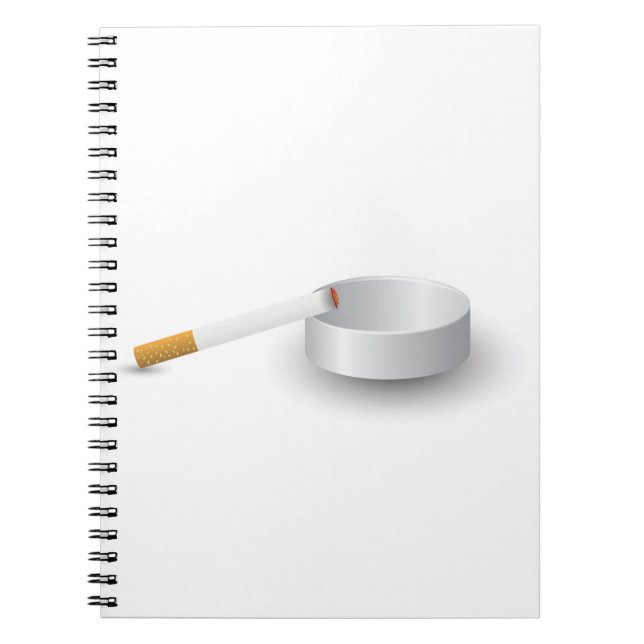 Caderno Espiral 260Ashtray e cigarro (Frente)
