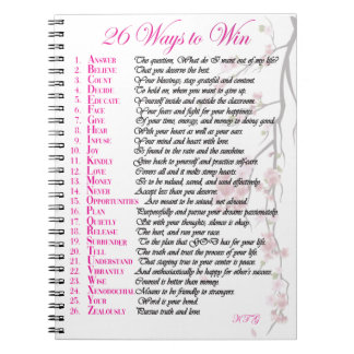 Caderno Espiral 26 maneiras de ganhar o Diário - Rosa