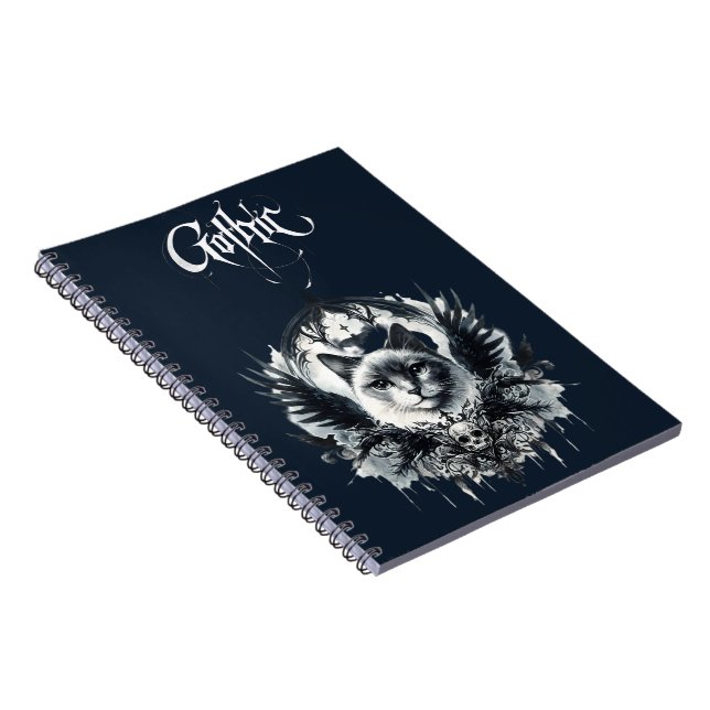 Caderno Espiral #2 Gótico Gato (Lado Direito)