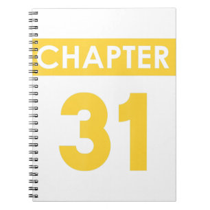 Caderno Espiral 31º Aniversário Oferece Capítulo 31 Feliz Dia Feli
