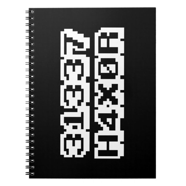 CADERNO ESPIRAL 31337 H4X0R (Frente)