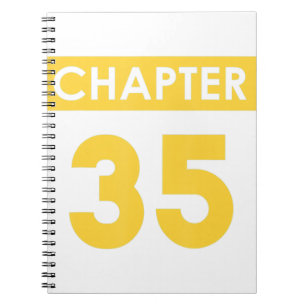 Caderno Espiral 35º Aniversário Oferta Capítulo 35 Feliz Dia Feliz