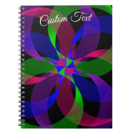 Caderno Espiral 3D 2D Geometric Hybrid Spiral Notebook