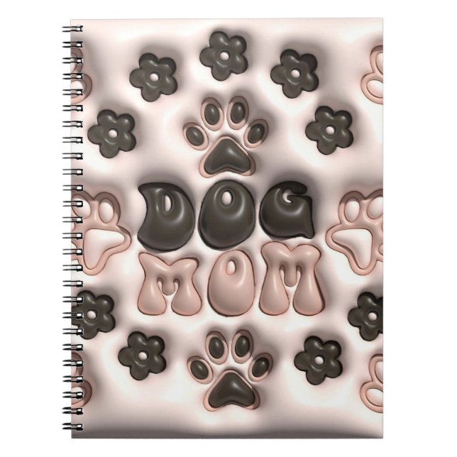 Caderno Espiral 3D Cachorro Mãe (Frente)