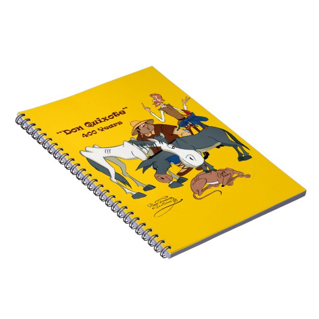 Caderno Espiral 400 anos de @QUIXOTEdotTV de Don Quixote (Lado Direito)