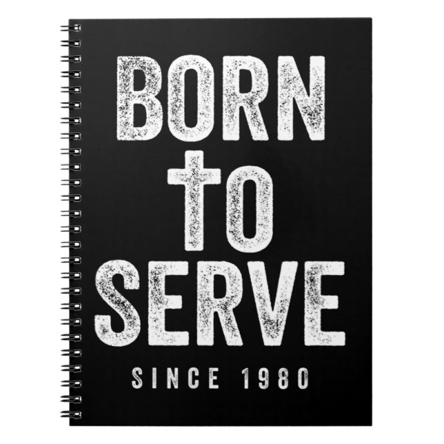 Caderno Espiral 42 Year Old Christian: Love Jesus Christ 1980 42nd (Frente)