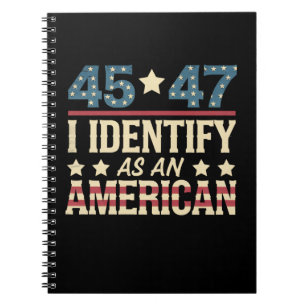Caderno Espiral 45 47 Eu Me Identifico Como Uma Bandeira Americana