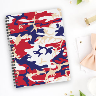 Caderno Espiral 4 de Julho, Dia da Independência, Bege Camuflado