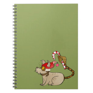 Caderno Espiral 4 monstro pequenos - logotipo do feriado de Tesla