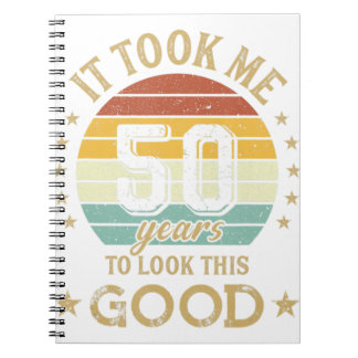 Caderno Espiral 50ª Vintagem De Aniversário Levei 50 Anos Para Olh
