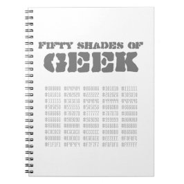 Caderno Espiral 50 tons de Geek