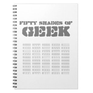 Caderno Espiral 50 tons de Geek