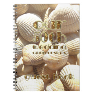 Caderno Espiral 50th Escudos do verão do livro de hóspedes do