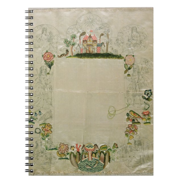 Caderno Espiral 53: Quadro do espelho, bordado inacabado no (Frente)