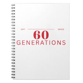 Caderno Espiral 60 Gerações de Garra e Graça