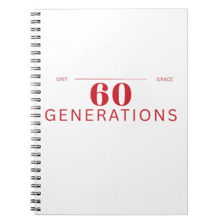 Caderno Espiral 60 Gerações de Garra e Graça