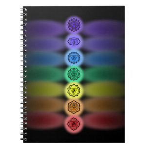 Caderno Espiral 7 notebook chakras