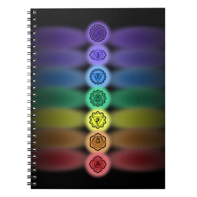 Caderno Espiral 7 notebook chakras (Frente)