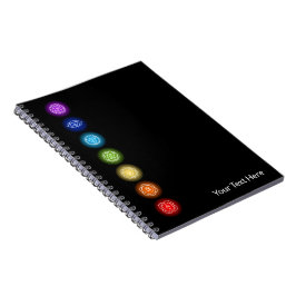 Caderno Espiral 7 Símbolos Chakra | Branco
