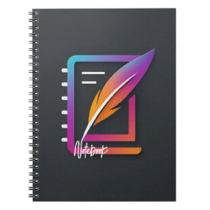 Caderno Espiral 80 páginas em branco e preto