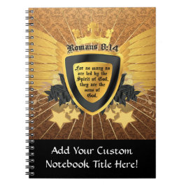 Caderno Espiral 8:14 Dourado dos romanos, filhos do deus