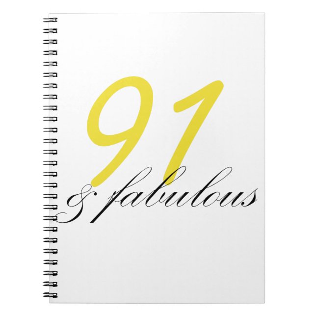 Caderno Espiral 91 e fabuloso (Frente)