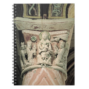 Caderno Espiral A adoração dos Magi, capital de coluna (pedra)