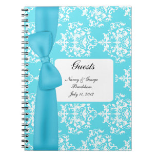 Caderno Espiral A água-marinha e o convidado branco do damasco