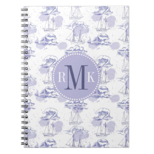 Caderno Espiral A aguarela acena & envia o teste padrão