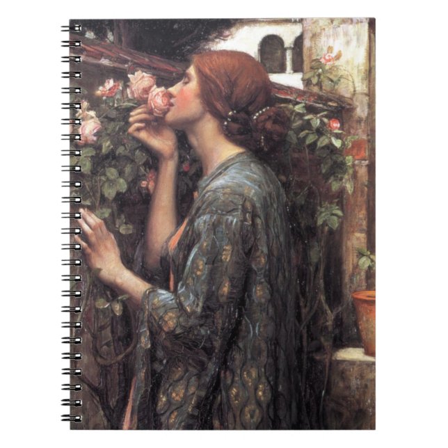 Caderno Espiral A Alma da Rosa (por John William Waterhouse) (Frente)
