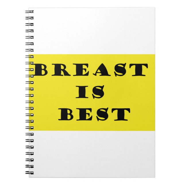Caderno Espiral A amamentação é a melhor (Frente)