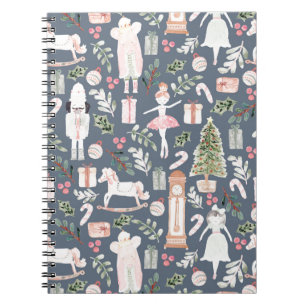 Caderno Espiral A aquarela moderna do quebra-nozes