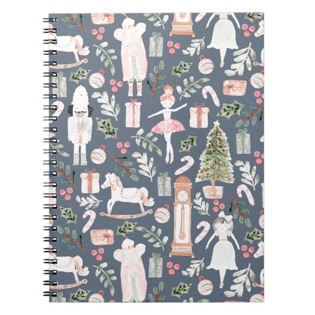 Caderno Espiral A aquarela moderna do quebra-nozes (Frente)