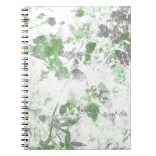 Caderno Espiral A arte moderna do teste padrão de flor e a textur
