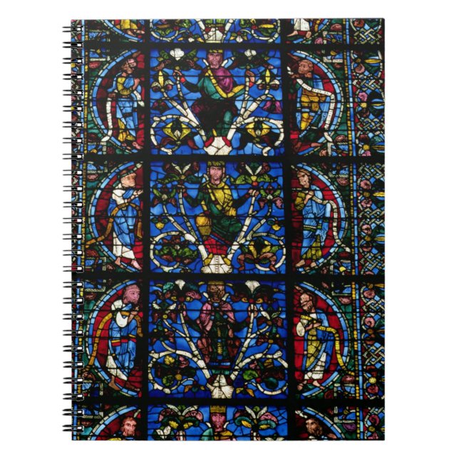 Caderno Espiral A árvore de Jesse, janela de lanceta no facad (Frente)