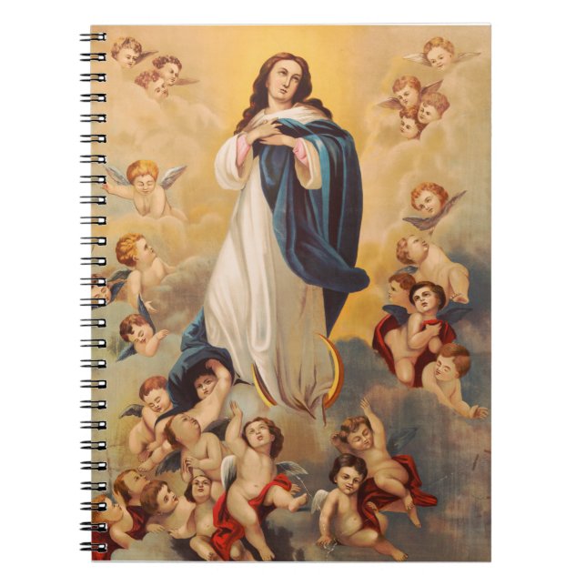 Caderno Espiral A Assunção da Virgem Maria (Frente)