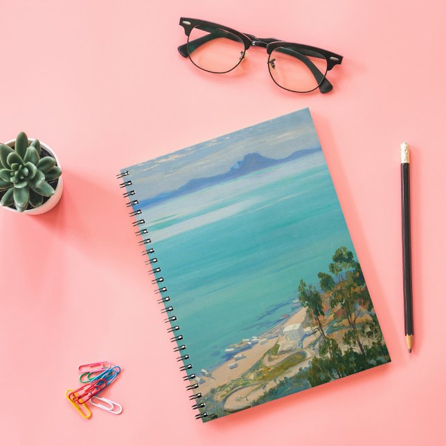 Caderno Espiral A Baía de Tunis, Manhã | Sir John Lavery (Criador carregado)