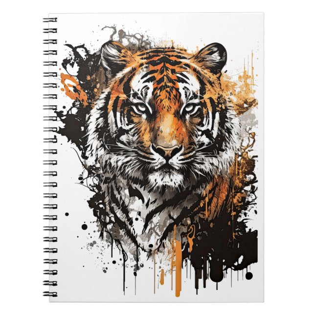 Caderno Espiral A beleza do tigre (Frente)