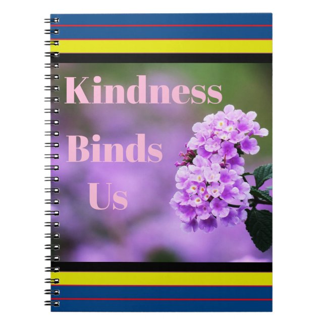 Caderno Espiral A bondade liga-nos ao adesivo (Frente)